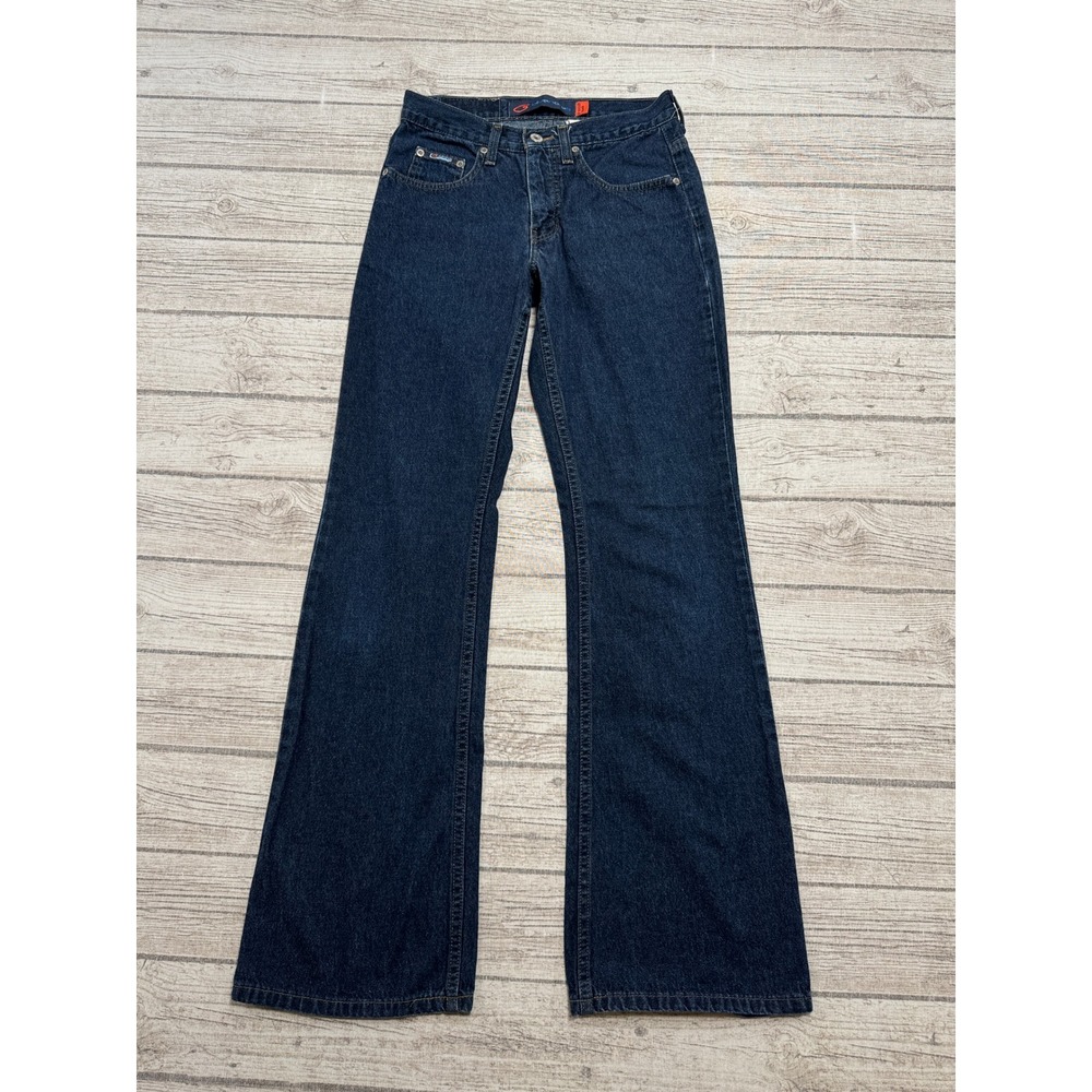 Y2K Bluenotes Jeans Women's 27x32 Blue Dark Wash Denim Hip Hugger Flare Canada